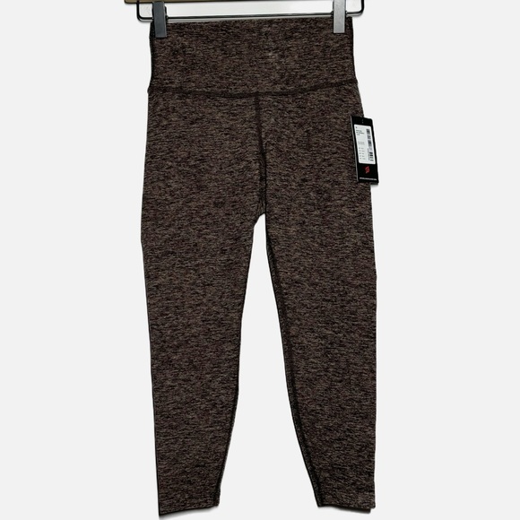 Peloton NEW Drive and Recover Capri leggings brown high rise spin cycling XS - Picture 1 of 8